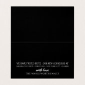 バラ金箔除去バン、アドレスカードの変更 名刺 (内部フラット)