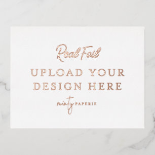 バラ金箔風景葉書 箔シーズンポストカード