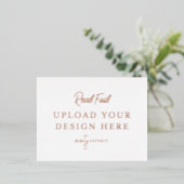 バラ金箔風景葉書 箔シーズンポストカード (立ち正面)