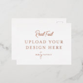 バラ金箔風景葉書 箔シーズンポストカード (正面/裏面)