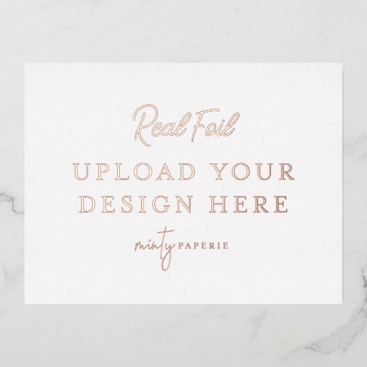 バラ金箔風景葉書 箔シーズンポストカード (正面)