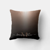 バラ金箔 クッション (裏面)