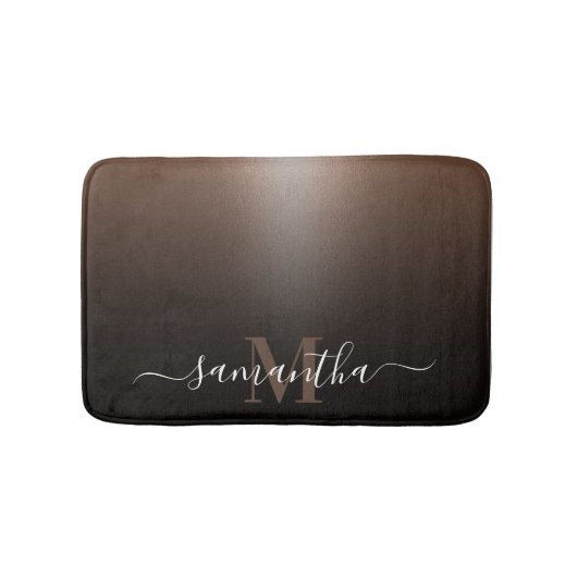 バラ金箔 バスマット (正面)