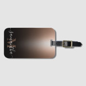 バラ金箔 ラゲッジタグ (正面横)