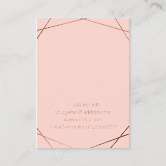 バラ金箔 名刺 (裏面)