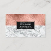 バラ金箔 |大理石 名刺 (裏面)