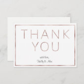 バラ金結婚箔サンキューカード サンキューカード (正面/裏面)