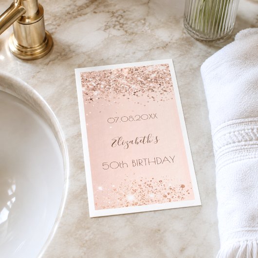 バラ金色の誕生日パーティー用コンフェティ