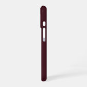 バラ金蝶モチーフ バーガンディ iPhone 16 ケース (左側面)