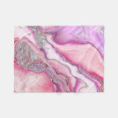 バラ銀液大理石 フリースブランケット (正面(横))