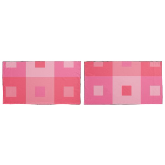 バラ長方形 枕カバー (正面-セット)