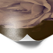 バラ開花と雨滴ヴィンテージ8x8 フォトプリント (角)