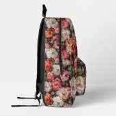 バラ開花オイル塗装バックパック プリントバックパック (左)