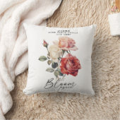 バラ開花感動的 クッション (ブランケット)