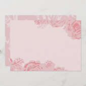 バラ開花招待状 招待状 (正面/裏面)