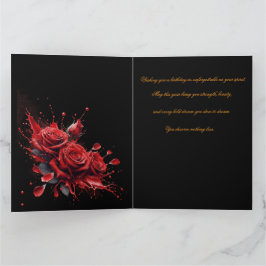 バラ開花-エレガント誕生日 カード