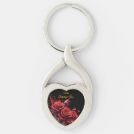 バラ開花-エレガント誕生日 キーホルダー