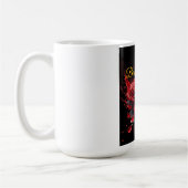 バラ開花-エレガント誕生日 コーヒーマグカップ (左)