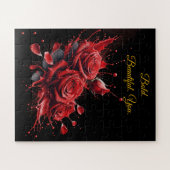 バラ開花-エレガント誕生日 ジグソーパズル (横)