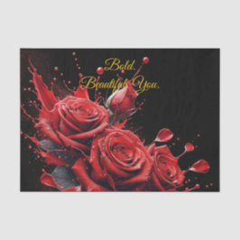 バラ開花-エレガント誕生日 薄葉紙