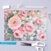 バラ開花 薄葉紙 (クラフト)