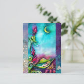 バラ間で眠るサンベリ葉ナ ポストカード (スタンド正面)