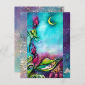 バラ間で眠るサンベリ葉ナ ポストカード (正面/裏面)