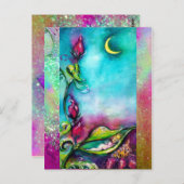 バラ間で眠るサンベリ葉ナ ポストカード (正面/裏面)