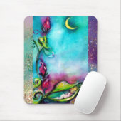 バラ間で眠るサンベリ葉ナ マウスパッド (マウス)