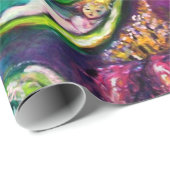 バラ間で眠るサンベリ葉ナ ラッピングペーパー (ロールコーナー)