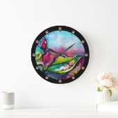 バラ間に眠るテンベリーナ ラージ壁時計 (ホーム)