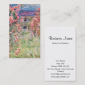 バラ間の家、クロード・モネ 名刺 (正面/裏面)