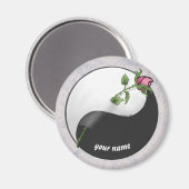 バラ陰陽磁石 マグネット (正面/裏面)