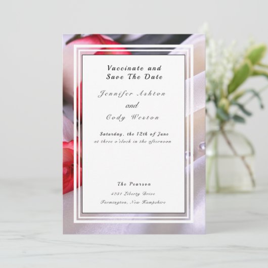 バラ離れの後で予防注射結婚検査を行う セーブザデート (スタンド正面)