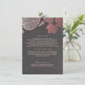 バラ離れ金ゴールドチョーク結婚詳細 エンクロージャーカード (スタンド正面)