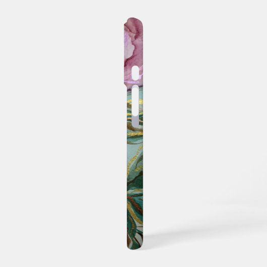 バラ電話ケース iPhone 16ケース (左側面)