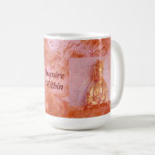 バラ青銅のKwanのイン コーヒーマグカップ (正面右)