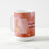 バラ青銅のKwanのイン コーヒーマグカップ (正面左)