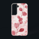 バラ静脈ミストフォンケース SAMSUNG GALAXY S22ケース<br><div class="desc">優美な葉のような型枠は、繊細な赤面のトーンで上に流れる。このデザインは柔らかいが自然芸術的美しいを表している。</div>