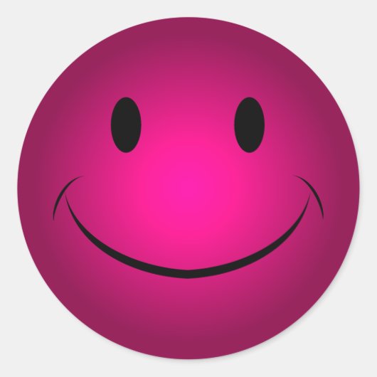 バラ顔シール ラウンドシール (正面)