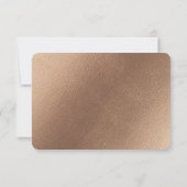 バラ魅力的ヴィンテージほこりっぽいピンクフローラ水色 出欠カード (裏面)