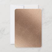 バラ魅力的ヴィンテージほこりっぽいピンクリハーサルディナー 招待状 (裏面)