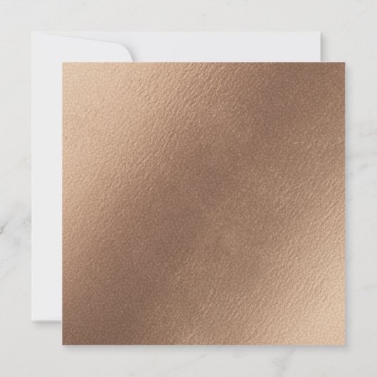 バラ魅力的ヴィンテージほこりっぽいピンク婚約パーティ 招待状 (裏面)