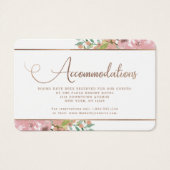 バラ魅力的ヴィンテージ宿泊施設カードの挿入 (正面)