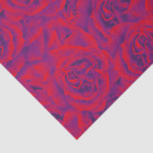 バラ鮮やか花柄フローラ紫レッド 薄葉紙 (詳細)