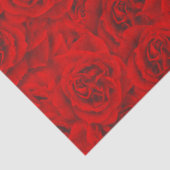 バラ鮮やか花継ぎ目なしパターンフローラ赤 薄葉紙 (詳細)