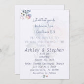 バラ1コリント結婚式招待状 招待状 (正面/裏面)