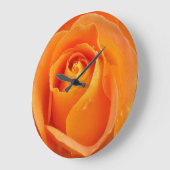 バラ1壁掛け時計と数字オプション ラージ壁時計 (傾斜)