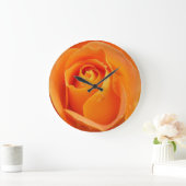 バラ1壁掛け時計と数字オプション ラージ壁時計 (ホーム)