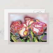 バラ12月はがき ポストカード (正面/裏面)